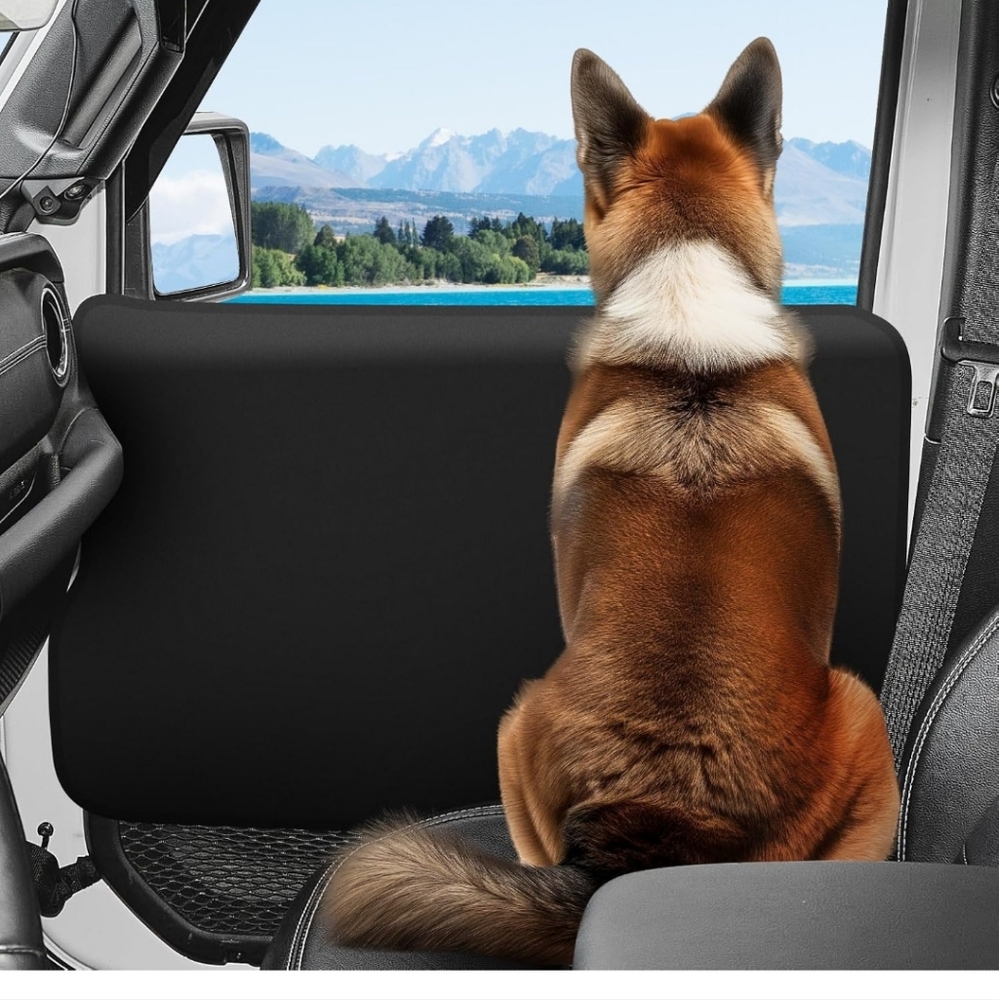 Pet car door protector - front door